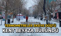 Termometreler eksiye düştü: Kent beyaza büründü