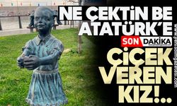 Ne çektin be Atatürk’e çiçek veren kız!..