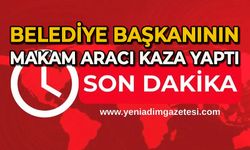 Belediye Başkanının makam aracı kaza yaptı