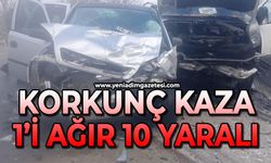 Feci kaza: 1'i ağır 10 yaralı