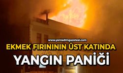 Ekmek fırınının üst katında yangın paniği
