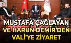 Mustafa Çağlayan ve Harun Demir Vali'ye ziyaret