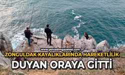 Zonguldak kayalıklarında hareketlilik: Duyan oraya gitti