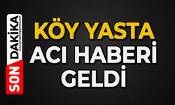 Köy yasta: Acı haberi geldi