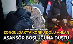 Zonguldak’ta korku dolu anlar: Asansör boşluğuna düştü
