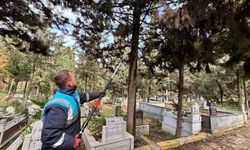 Bayram öncesi mezarlıklarda bakım çalışmaları hızlandı
