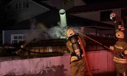 Düzce'de rüzgarın etkisi ile çıkan yangın büyümeden söndürüldü