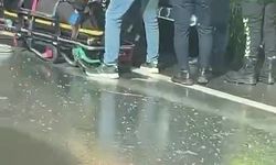 Kaza yapan araç ters döndü, sürücü yaralandı