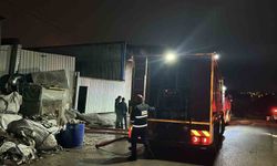 Metal işleme atölyesinde yangın