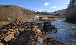 Yedigöller grup yolunda kutu menfezler yerleştiriliyor