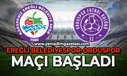 Ereğli Belediyespor-Orduspor maçı başladı