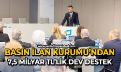 Basın İlan Kurumu’ndan 7,5 milyar TL’lik dev destek