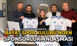 Bayat Spor Kulübü’nden sponsorluk anlaşması