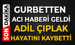 Gurbetten acı haberi geldi: Adil Çıplak hayatını kaybetti
