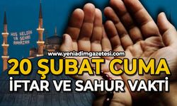 20 Şubat 2026 | Zonguldak İftar ve Sahur Saatleri