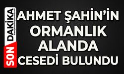 Ahmet Şahin’in cansız bedeni ormanlık alanda bulundu