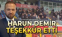 Harun Demir teşekkür etti