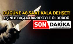 Düğüne 48 saat kala dehşet: Eşini 8 bıçak darbesiyle öldürdü