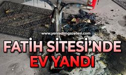 Fatih Sitesi'nde ev yandı