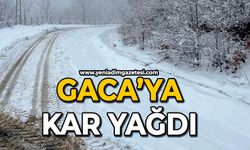 Gaca’ya kar yağdı
