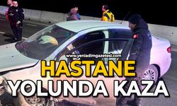 Hastane yolunda kaza