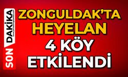 Zonguldak’ta heyelan: 4 köy etkilendi