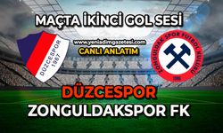 Düzcespor - Zonguldakspor karşılaşmasında ikinci gol sesi
