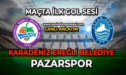 Karadeniz Ereğli Belediye, Pazarspor karşılaşmasında ilk gol sesi