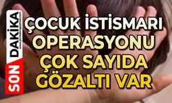 Çocuk istismarı operasyonu: Çok sayıda gözaltı var