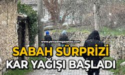 Sabah sürprizi: Kar yağışı başladı