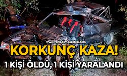 Korkunç kaza: 1 kişi öldü, 1 kişi yaralandı
