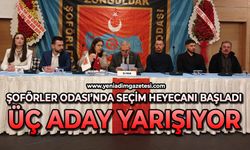 Zonguldak Şoförler Odası’nda seçim heyecanı başladı: Üç aday yarışıyor