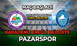 Karadeniz Ereğli Belediye, Pazarspor karşılaşması başladı