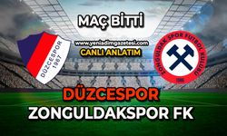 Düzcespor - Zonguldakspor karşılaşması sona erdi