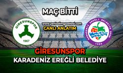 Giresunspor - Karadeniz Ereğli Belediyespor karşılaşması sona erdi