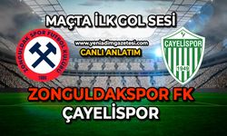 Zonguldakspor - Çayelispor karşılaşmasında ilk gol sesi