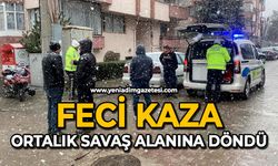 Feci kaza: Ortalık savaş alanına döndü
