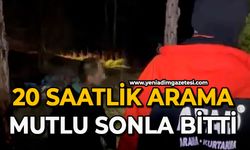 20 saatlik arama mutlu sonla bitti