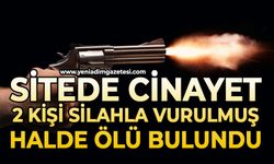 Sitede korkunç cinayet: 2 kişi silahla vurulmuş halde ölü bulundu