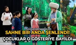 Sahne bir anda şenlendi: Çocuklar o gösteriye bayıldı