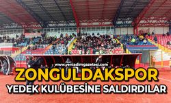 Zonguldakspor yedek kulübesine saldırdılar
