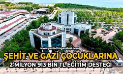 Şehit ve gazi çocuklarına 2 milyon 913 bin TL eğitim desteği