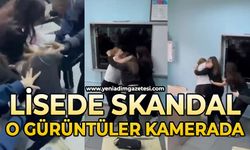 Skandal görüntüler: Lisedeki kavga anları kamerada