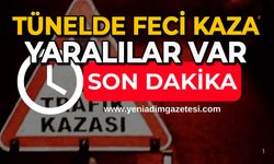 Tünelde feci kaza: Yaralılar var