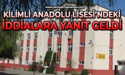 Kilimli Anadolu Lisesi'nde ki iddialara açıklama geldi!