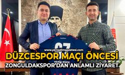 Düzcespor maçı öncesi Zonguldakspor’dan anlamlı ziyaret