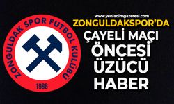 Zonguldakspor’da Çayeli maçı öncesi üzücü haber