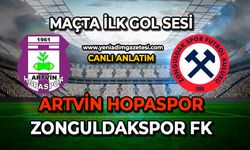Artvin Hopaspor-Zonguldakspor maçında ilk gol sesi geldi