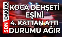 Cani koca eşini balkondan attı: Durumu ağır