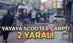 Yayaya Scooter çarptı: 2 yaralı